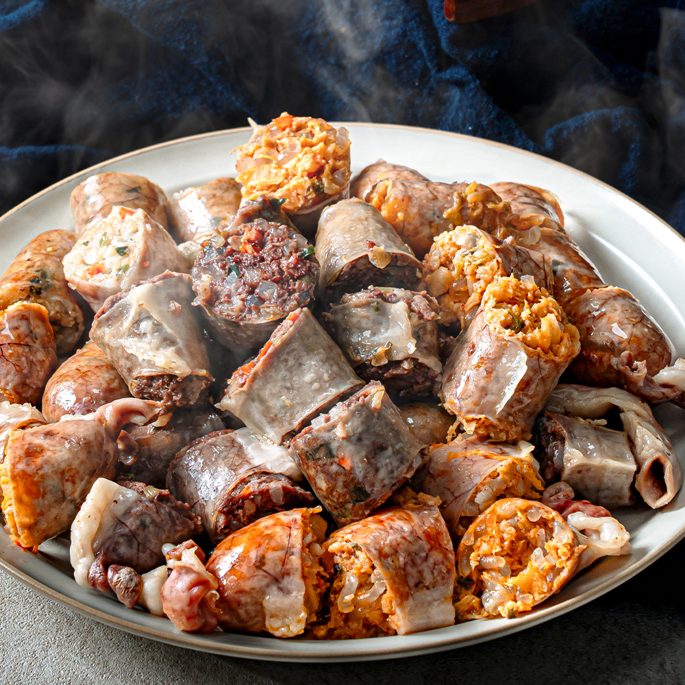백년밥상 김치 야채 찹쌀 고기 전여친 모듬 순대 4가지맛 이미지 2