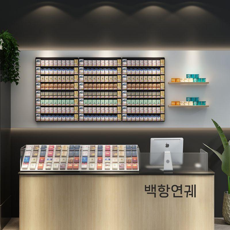 잠금장치 알루미늄 담배진열장 층열 슬라이딩 마트 캐비닛 - 상세 이미지 5