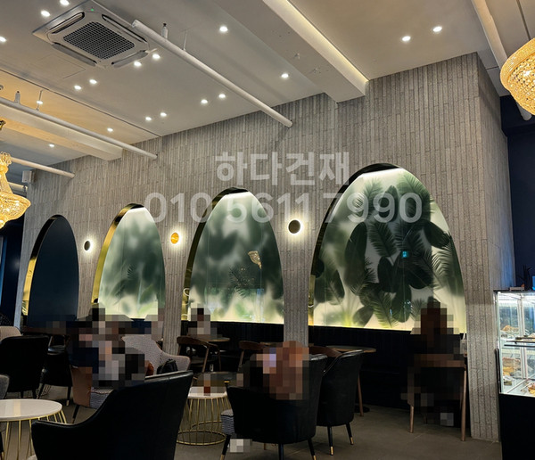 모노타일 롱와이드 500x50x17T 진모던그레이 / 하다건재 시공사례