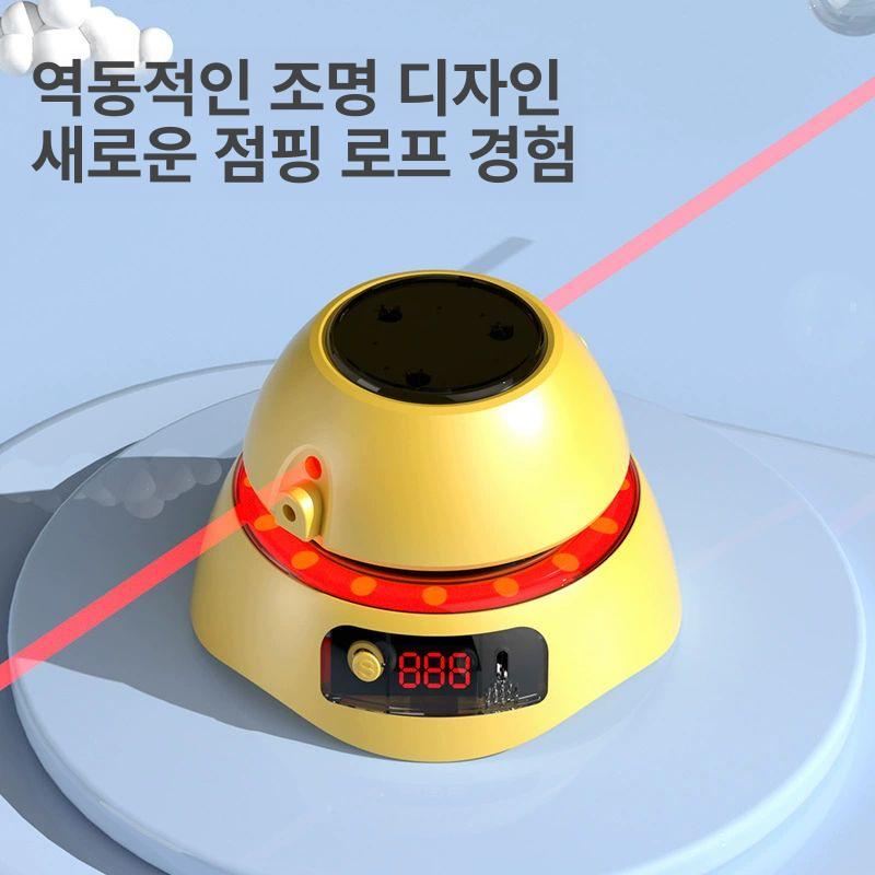 회전 자동줄넘기 기계 홈트 점프 실내 유산소 L003 점프 로프 기계 노란색 A - 상세 이미지 3