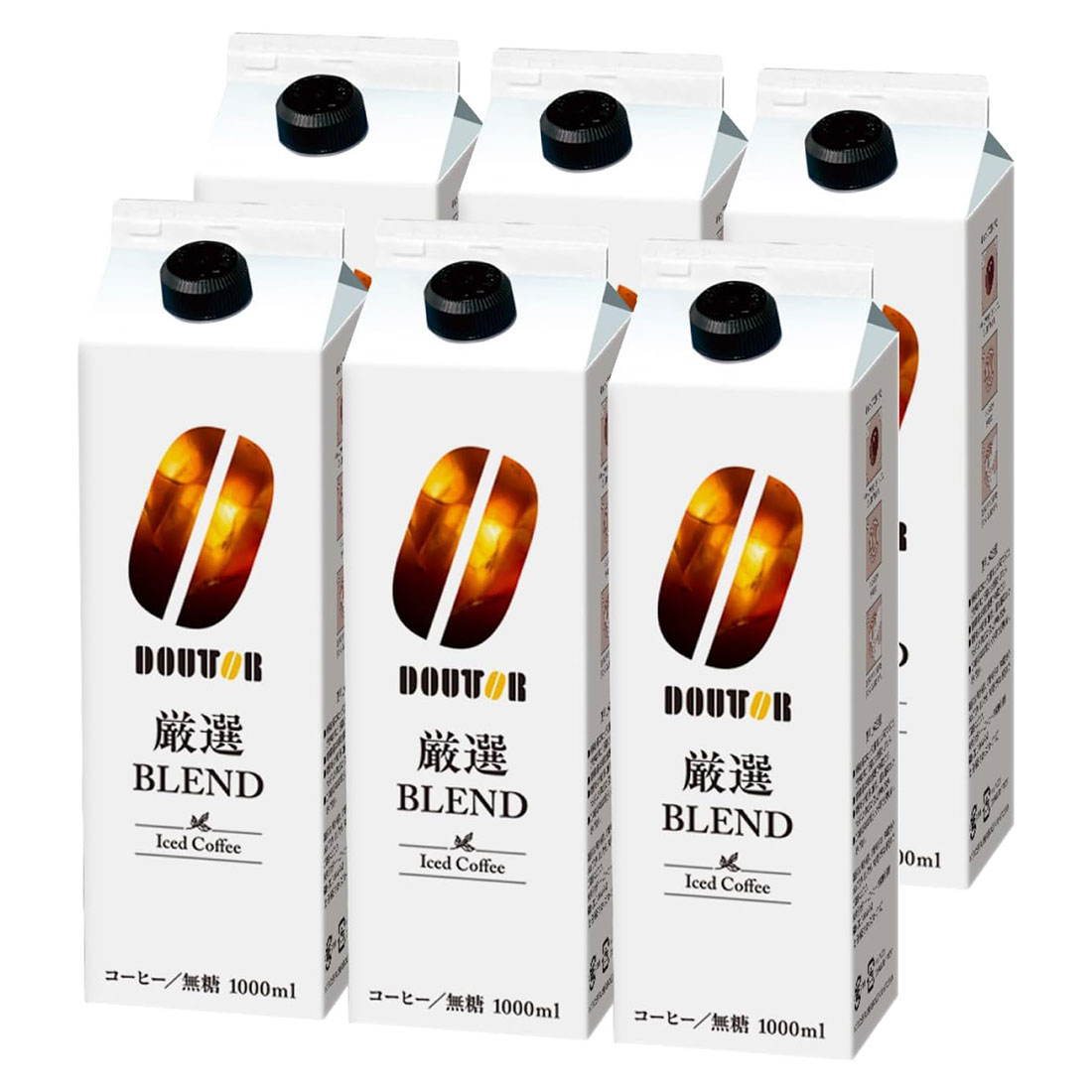도토루 리퀴드 무가당 커피 1000ml 6팩