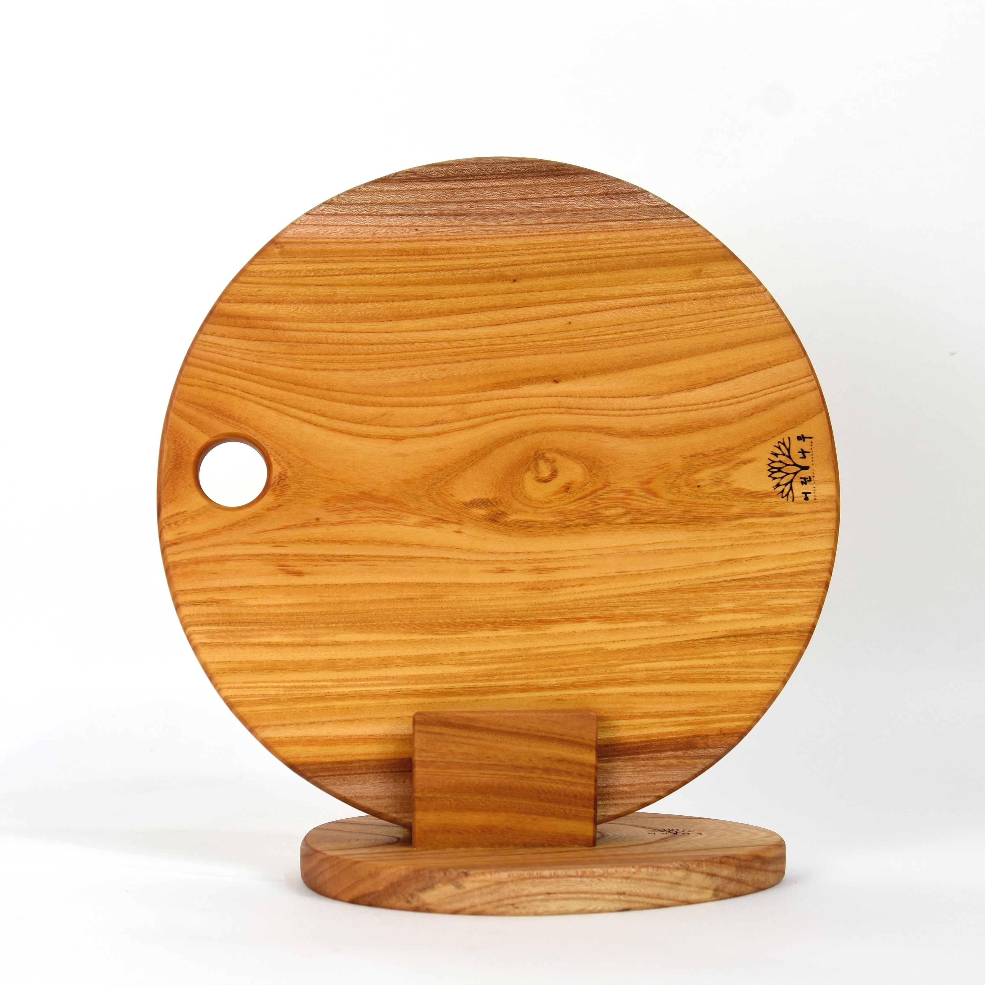 어린나무 원형 도마 느티