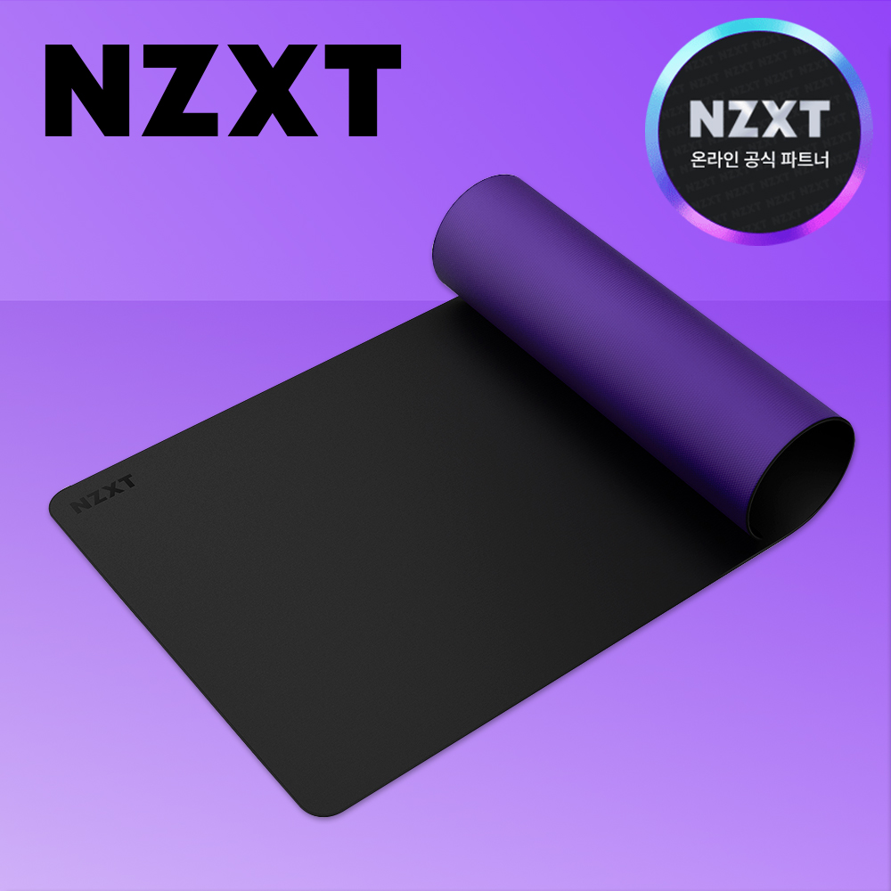 [국내정발] NZXT ZONE 게이밍 마우스패드 블랙, XL 장패드