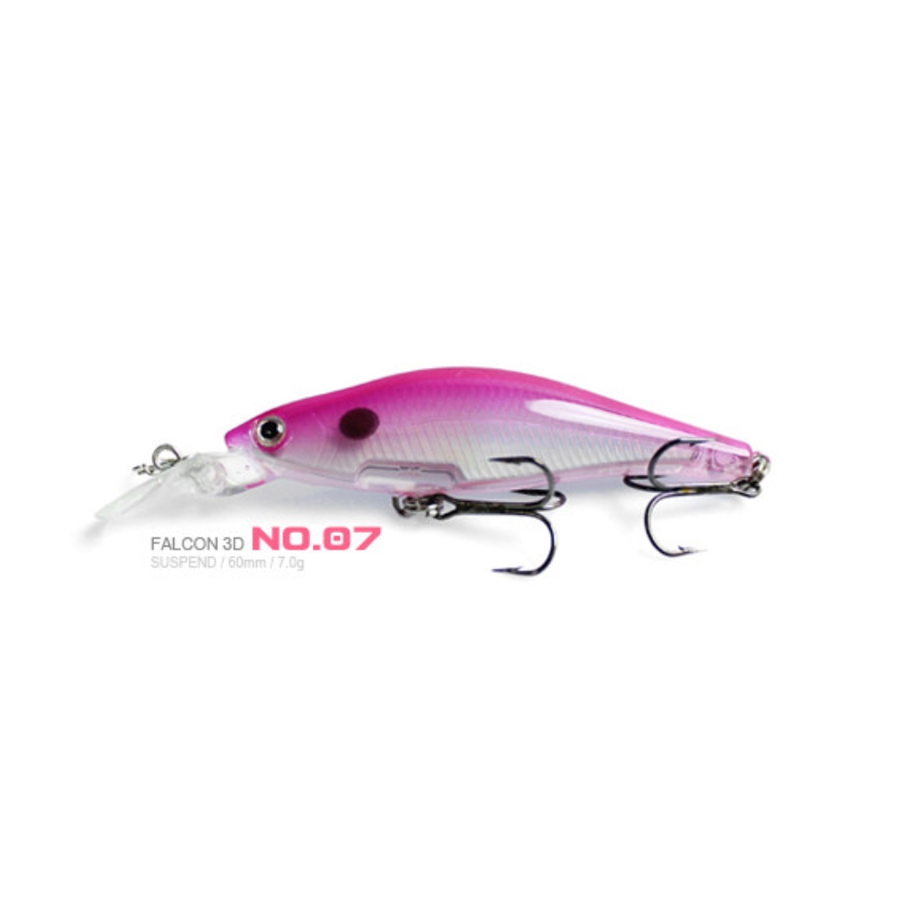 캣츠크로우 팔콘 3D 60SP 서스펜딩 쏘가리 미노우 07, 7g - 상세 이미지 3