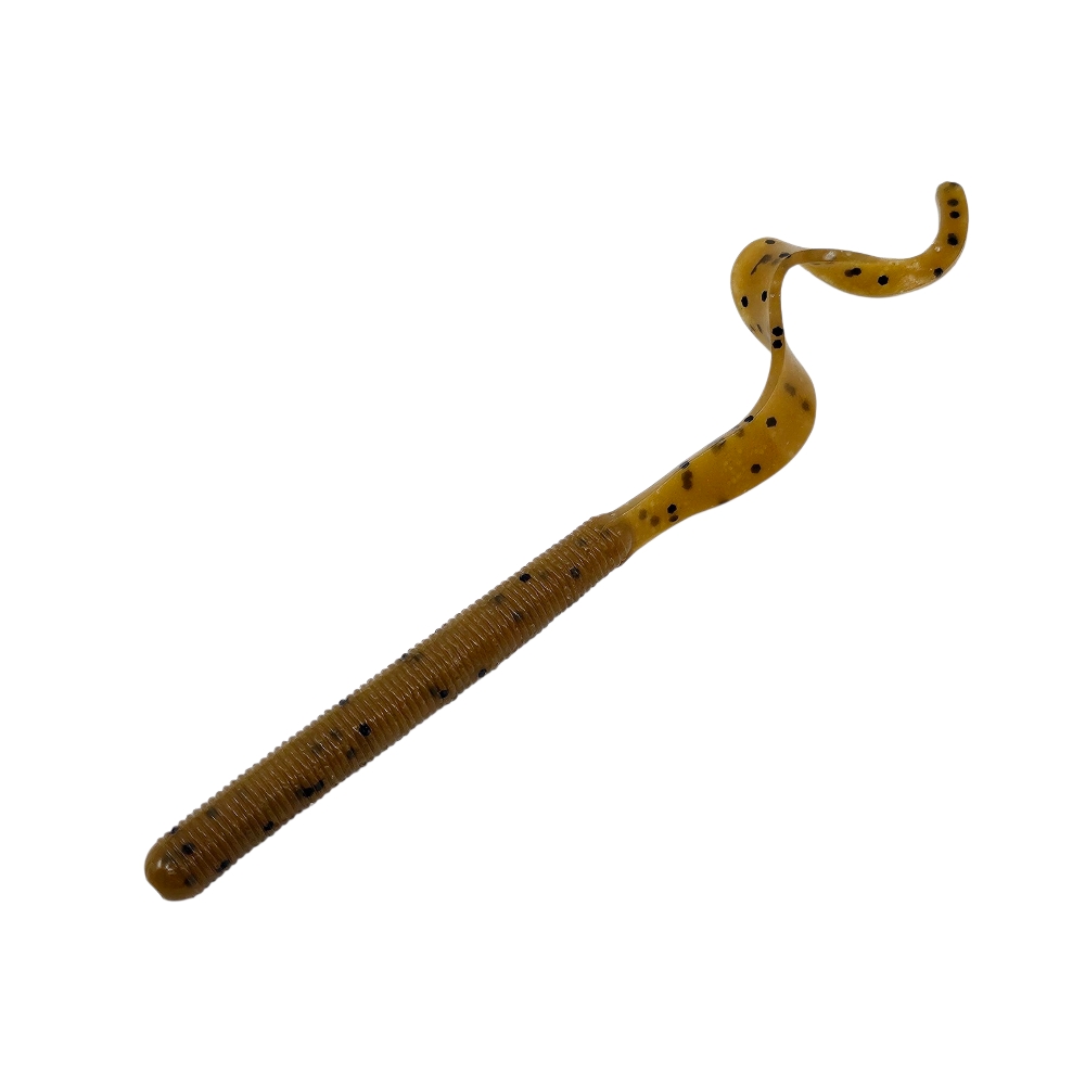 캣츠크로우 컬리테일 C테일 배스웜 광어 선상 캐스팅 036 그린 펌킨, 10cm(4인치) - 상세 이미지 2
