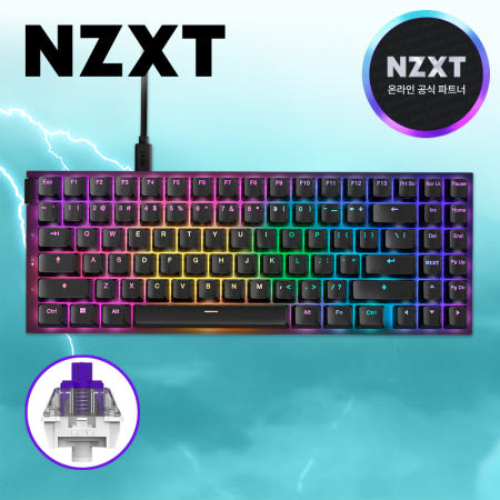 [국내정발] NZXT FUNCTION2 MINITKL 8K 키보드 블랙 광적축