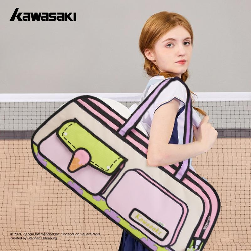 KAWASAKI 2D 디자인 배드민턴 가방 학생 토드 숄더백 책가방 스포츠 테니스 여행용 - 상품 이미지