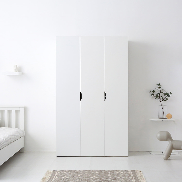 피크 3문 2단 옷장 화이트 2857.2293 1205x500x2000mm, 2단, 화이트 2857.2293 - 상세 이미지 4