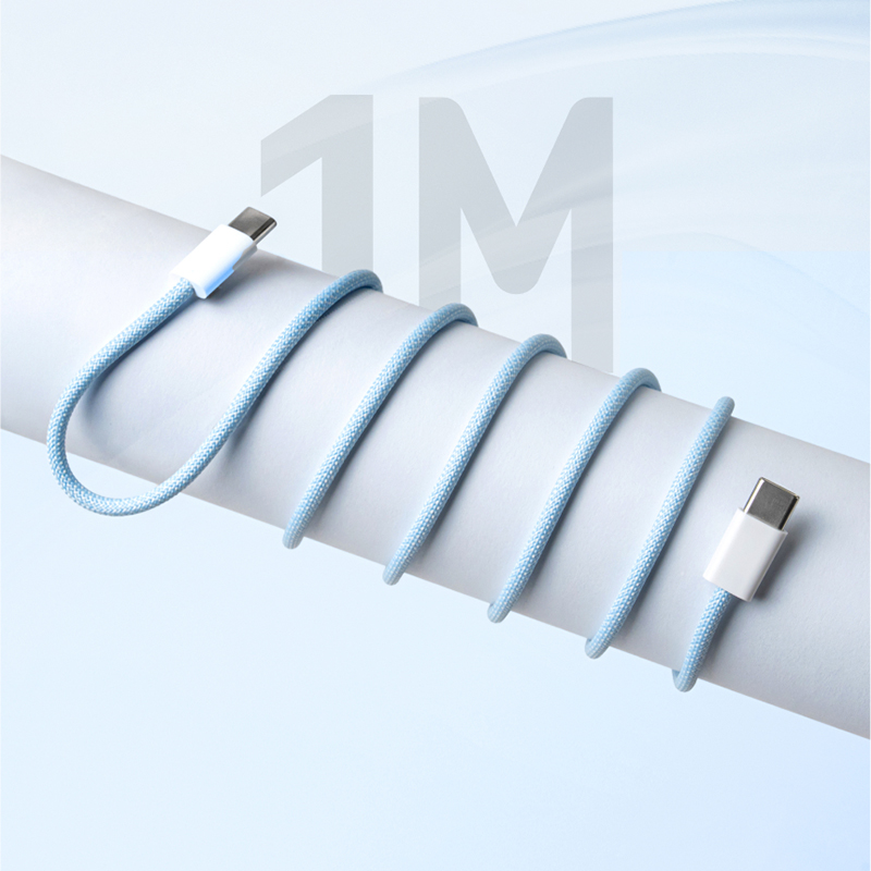 코노(CONO) 우븐 패브릭 CtoC / C to 8핀 라이트닝 1m 고속충전케이블