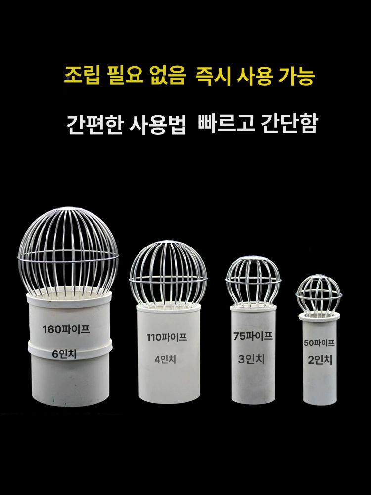 루프드레인 낙엽 거름망 배수 커버 빗물 우수드레인 50 파이프망 커버 바닥 배수구 201 소재 - 상세 이미지 2