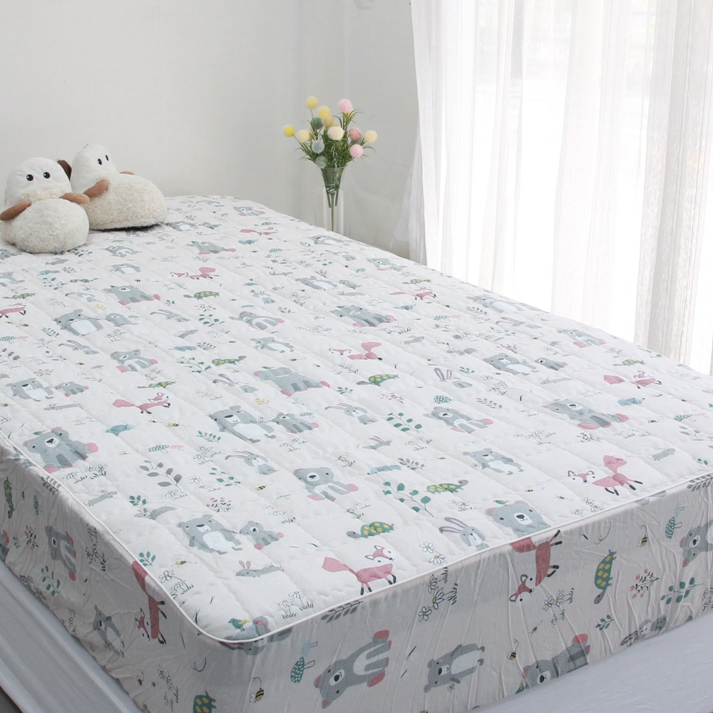 어린이 모달100 누빔 침대 매트리스 커버 6종, 키즈베어 SS