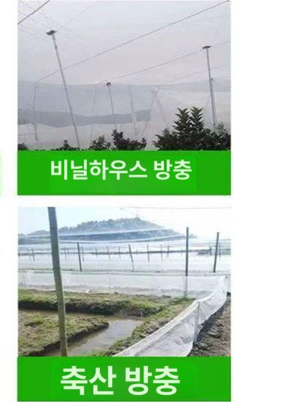 식물해충망 농업용 해충 그물망 농사 텃밭 방충망 80목 두꺼운 3m 5m - 상세 이미지 4