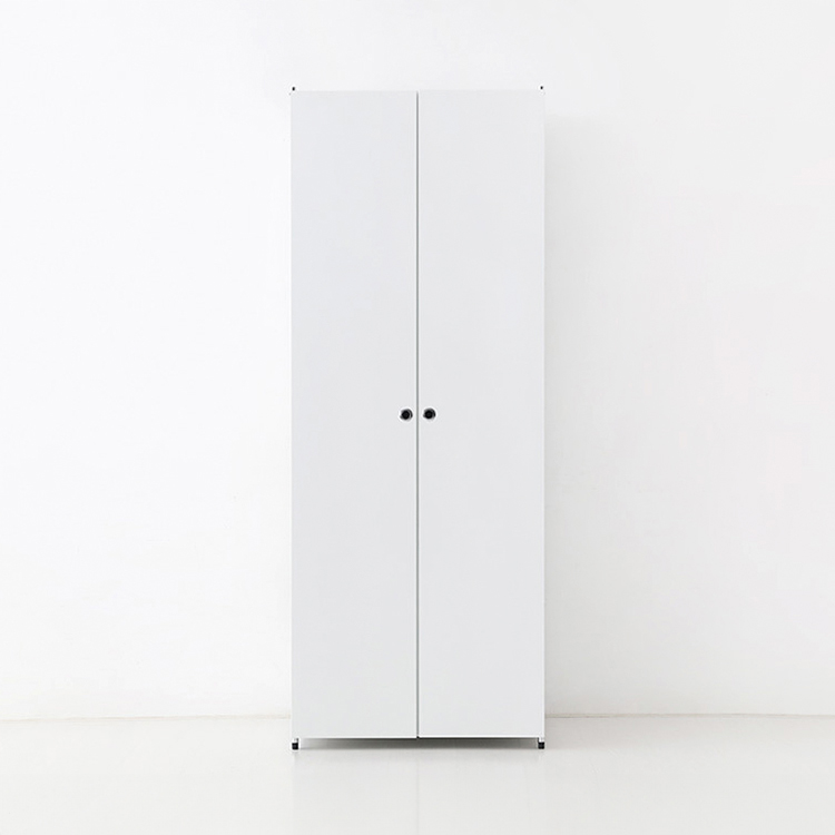심플리 옷장 BC123 758X500X1960MM, 2단, 화이트 2794.5064 - 메인 이미지
