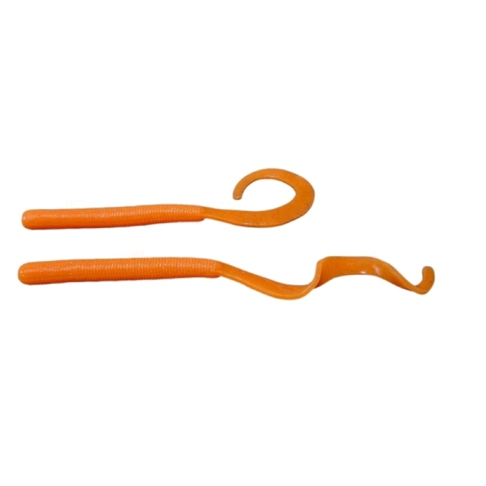 캣츠크로우 컬리테일 C테일 배스웜 광어 선상 캐스팅 021 오렌지, 10cm(4인치) - 상세 이미지 3
