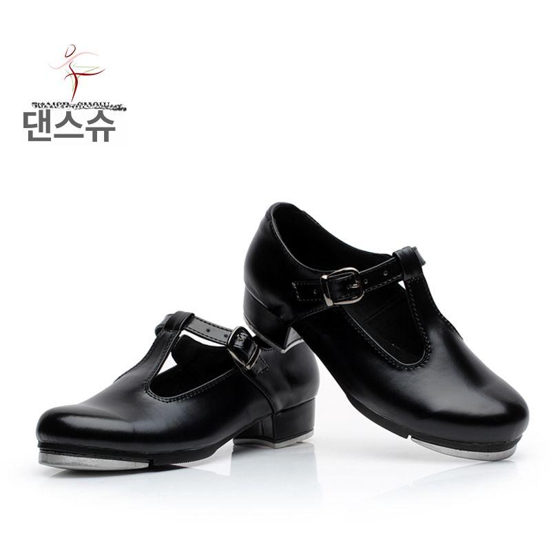 탭댄스화 여성용 탭댄스 구두 신발 탭슈즈 연습용 블랙 29 - 상세 이미지 4