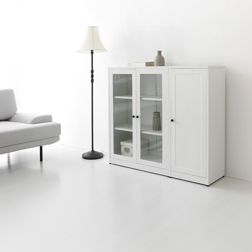 MKB 빈티지캐비넷 세로중1문 일반형 화이트 425x350x1080mm, 1단, 화이트 8967.4399 - 상세 이미지 2
