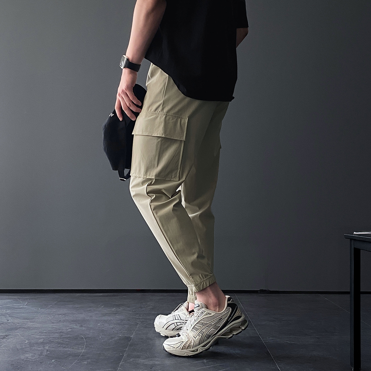 여름카고바지 남성냉장고바지 쿨팬츠 남자조거팬츠 - 상품 이미지