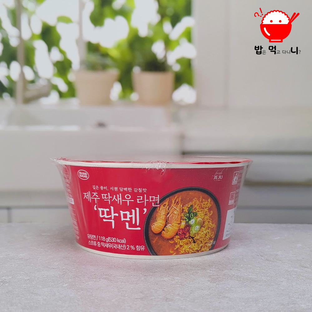 제주 딱새우 흑돼지 돗멘 딱멘 컵라면 12개입 기념품 여행선물 - 상세 이미지 3