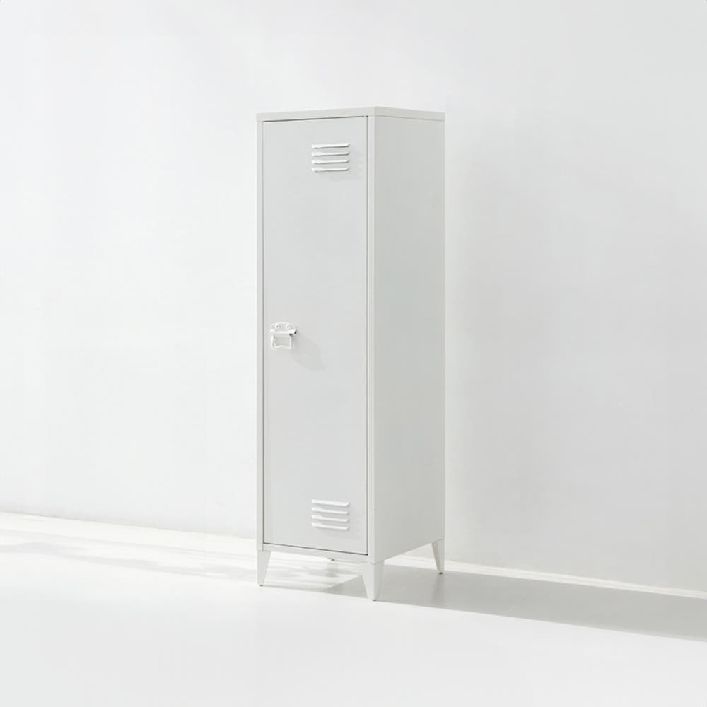 MKB 앤틱캐비넷 세로중 1문 수납장 385x400x138mm, 3단, 화이트 6125.6858 이미지 6