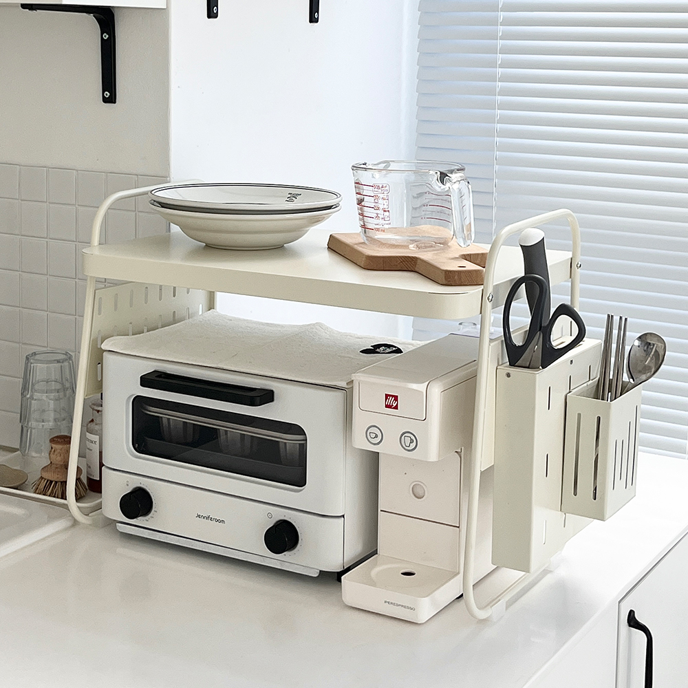 올인원 전자레인지 선반 전자렌지 에어프라이어 밥솥 수납장 렌지대 수납형M