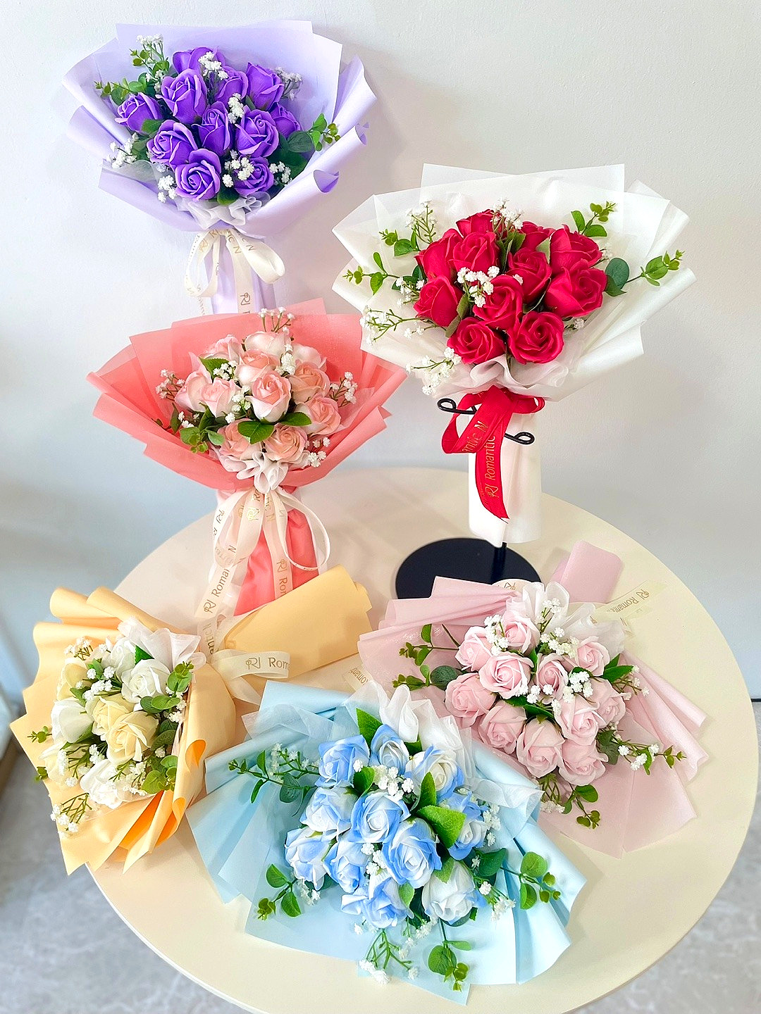비누꽃다발 장미 11송이 선물 졸업꽃다발 입학식 생일선물 - 상세 이미지 2