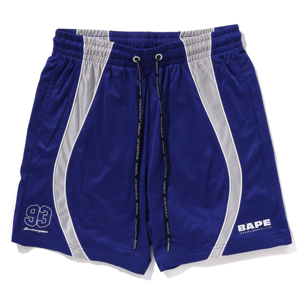 베이프 반바지 SOLID CAMO JACQUARD MULTILOGO RELAXED FIT SWEAT SHORTS 1L30-153-326 - 상세 이미지 3