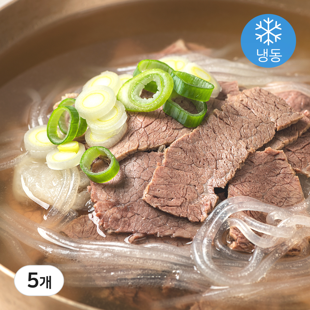 뼈없는갈비탕 고기많은 순살 한우 갈비탕 3인분 1.1kg 5개