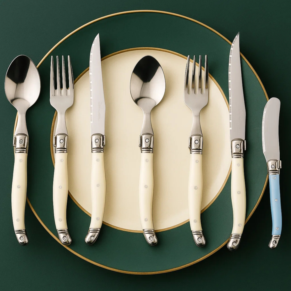 2인 디너 커트러리 7P 세트 스푼 포크 나이프 버터 숟가락 신혼 부부 답례 업소용