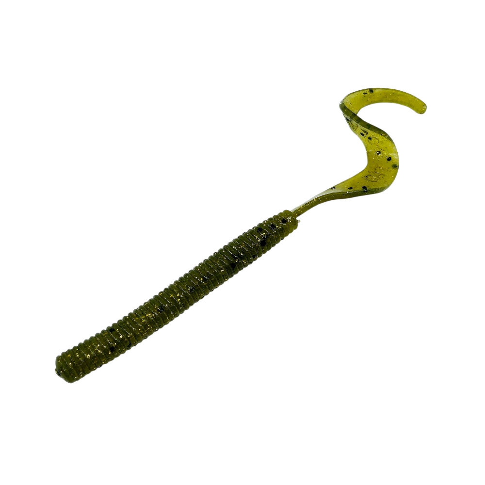 캣츠크로우 컬리테일 C테일 배스웜 광어 선상 캐스팅 028 워터멜론 골드, 10cm(4인치) - 상세 이미지 2