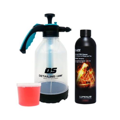(패키지상품) 루미너스 블레이즈 500ml + 디테일링썸 폼 FOAM 압축분무기 거품 세차 + 엔공구 계량컵 미니 30ml 세차용품 - 메인 이미지
