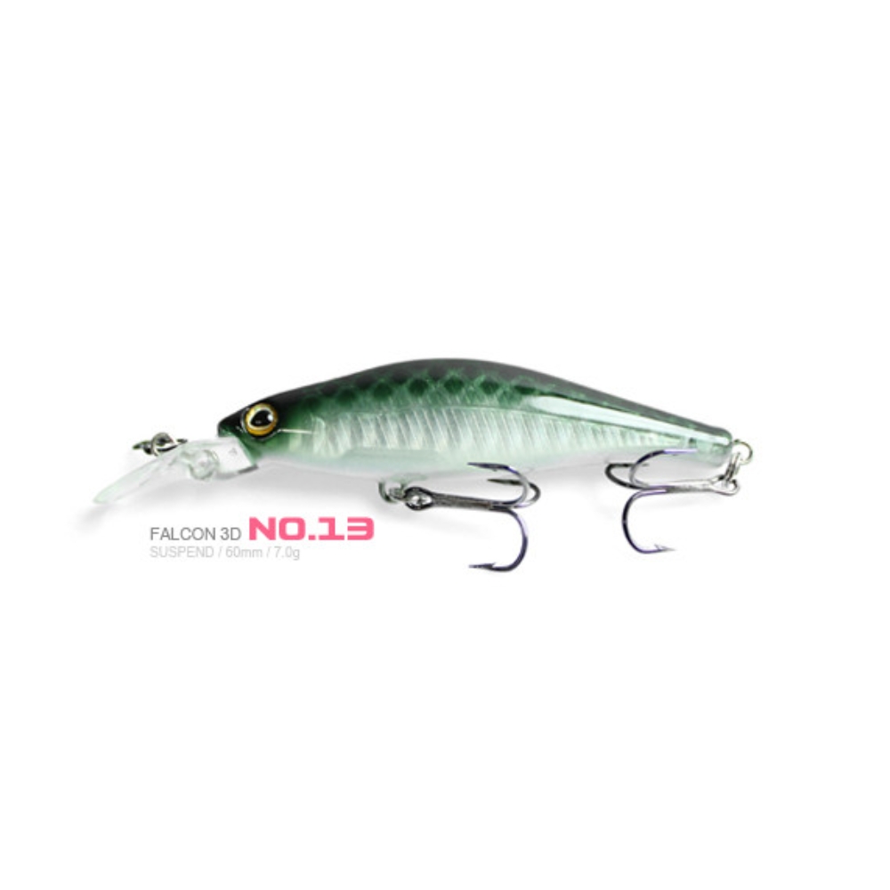 캣츠크로우 팔콘 3D 60SP 서스펜딩 쏘가리 미노우 13, 7g - 상세 이미지 3