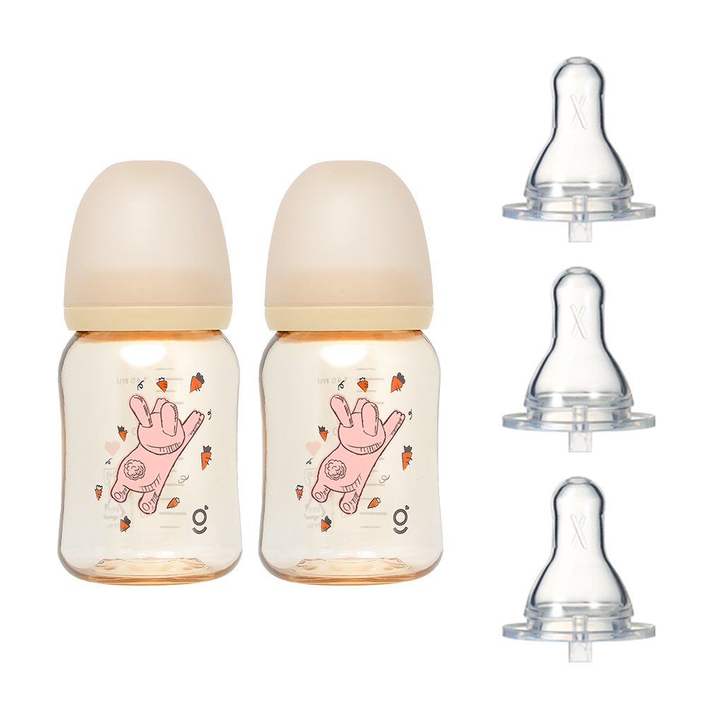 [젖꼭지 세트] PPSU 꿈찾는 토끼 젖병150ml2개 아이쏙3개 제품 이미지