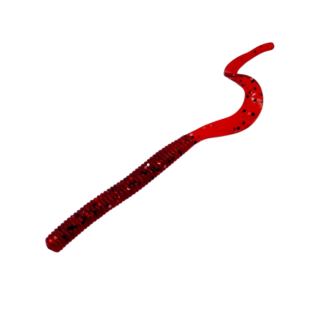 캣츠크로우 컬리테일 C테일 배스웜 광어 선상 캐스팅 024 체리 씨드 BK, 10cm(4인치) - 상세 이미지 2
