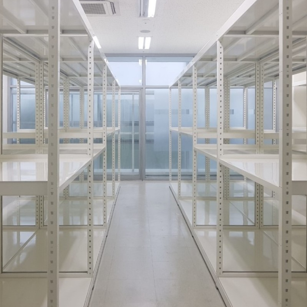 중량랙 철제선반 조립식 앵글 창고선반 창고랙 공장 영진앵글 1800450900 2단 독립형