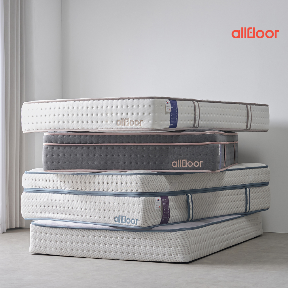 올플로어 50kg/m³ 2중 압축 고밀도 탄탄한 BLUE-01 매트리스 S(싱글)