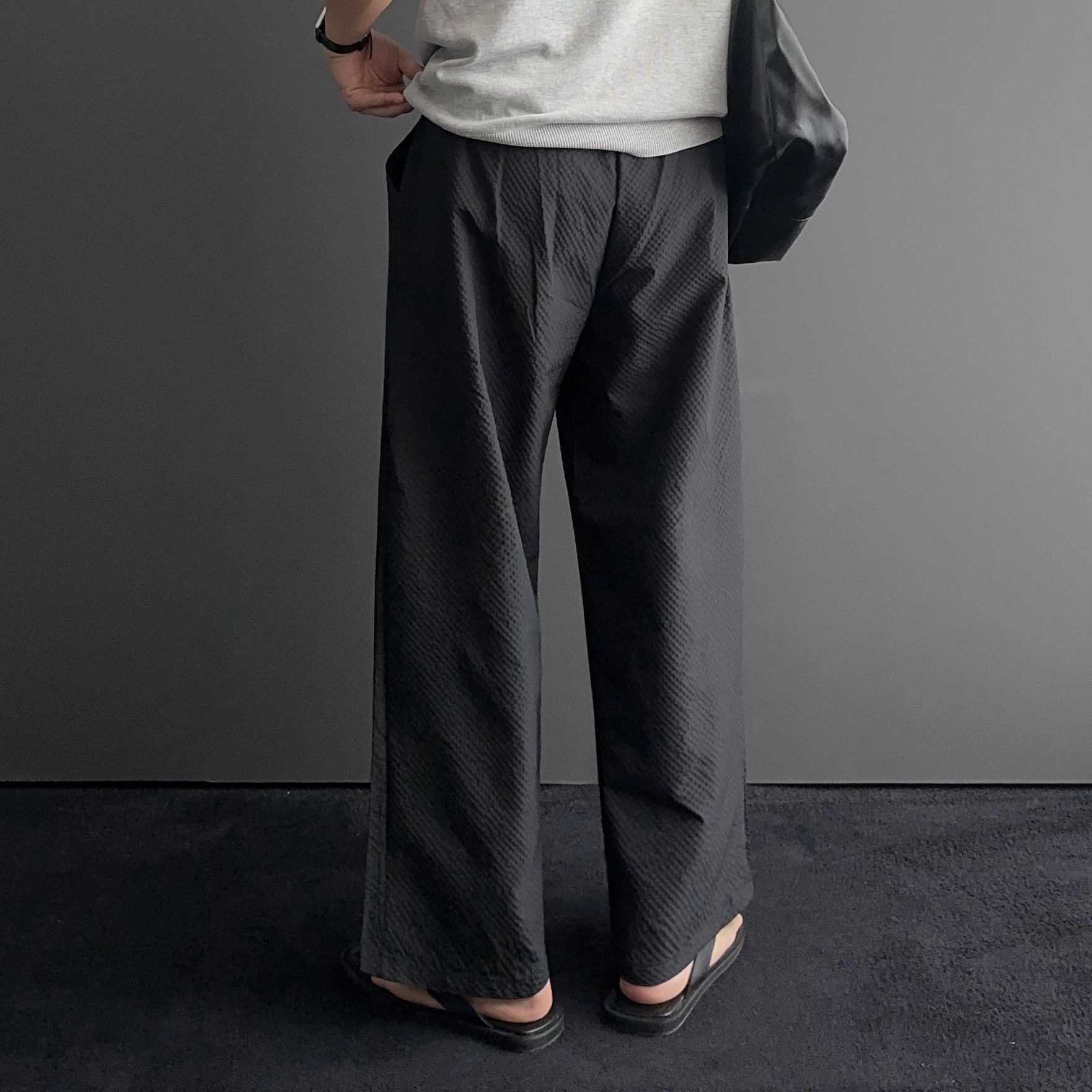 1+1 남자여름긴바지 남자시어서커팬츠 나일론팬츠 남성통바지 구김없는바지 - 상세 이미지 5