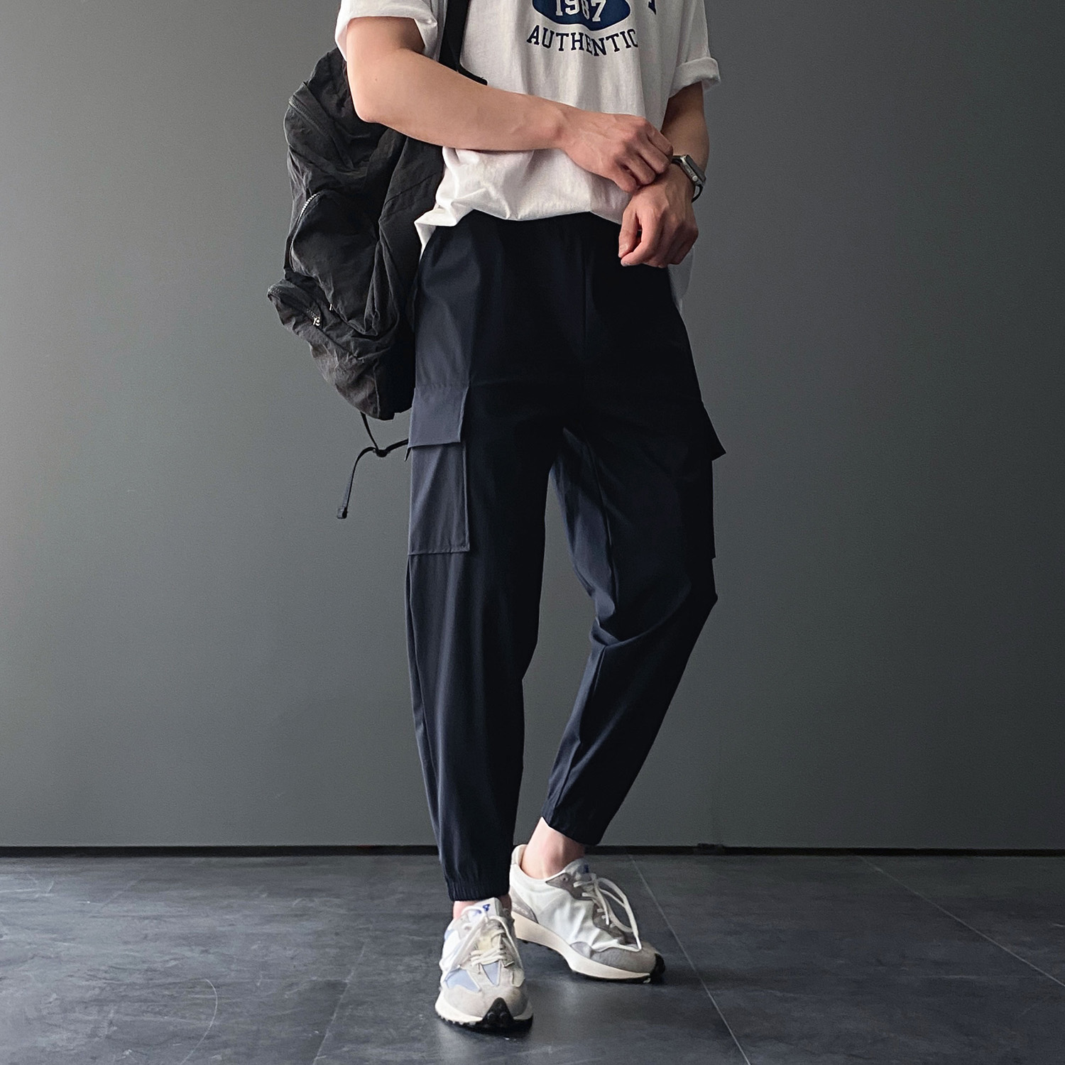 여름카고바지 남성냉장고바지 쿨팬츠 남자조거팬츠 - 상세 이미지 2