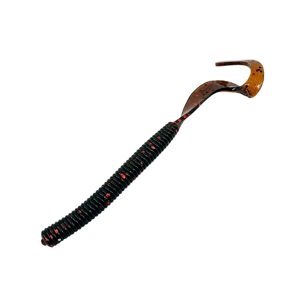 캣츠크로우 컬리테일 C테일 배스웜 광어 선상 캐스팅 008 모터오일, 10cm(4인치) - 상세 이미지 2