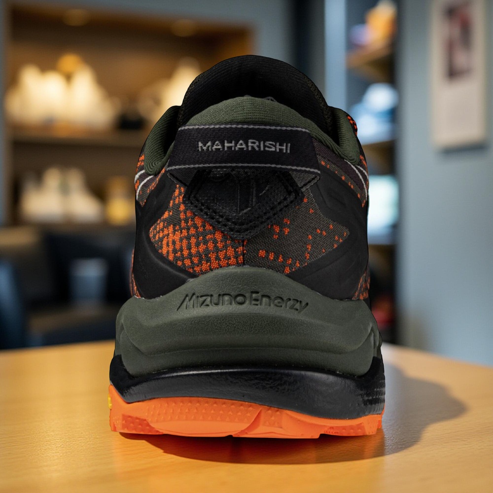 미즈노 웨이브 무진 LS GTX MAHARISHI 트래킹화 등산화 남녀공용 오렌지X카키 230 - 상세 이미지 5