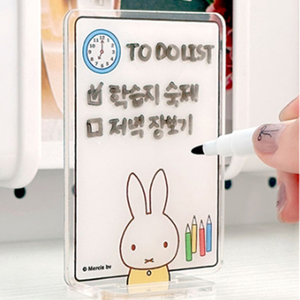 4개입 책상 모니터메모보드 포켓패드 아크릴 메모판 - 상품 이미지