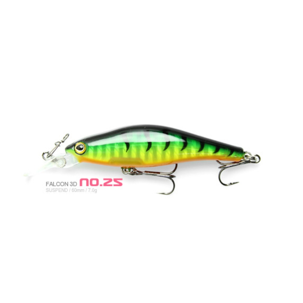 캣츠크로우 팔콘 3D 60SP 서스펜딩 쏘가리 미노우 25, 7g - 상세 이미지 3