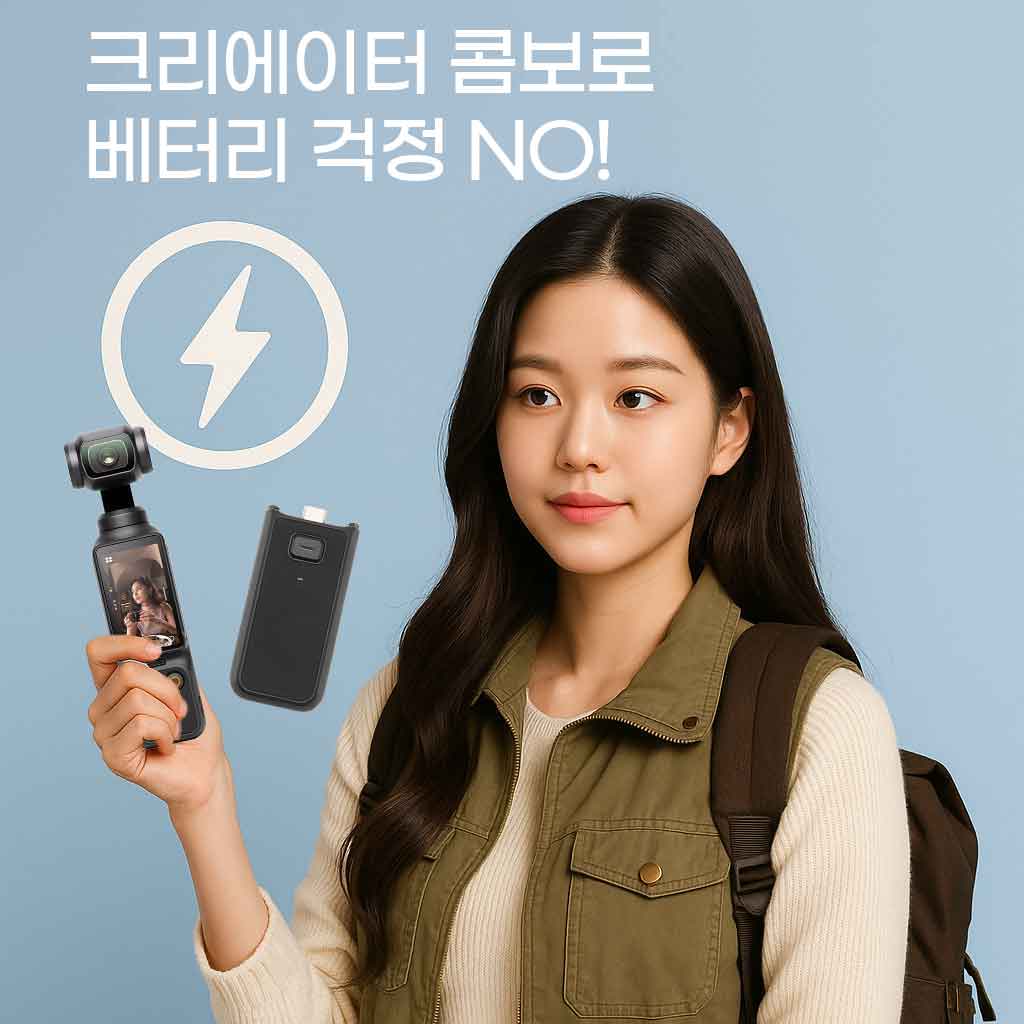 DJI 오즈모 포켓3 대여 크리에이터 콤보 액션캠 렌탈 인천공항 1일 상품 이미지