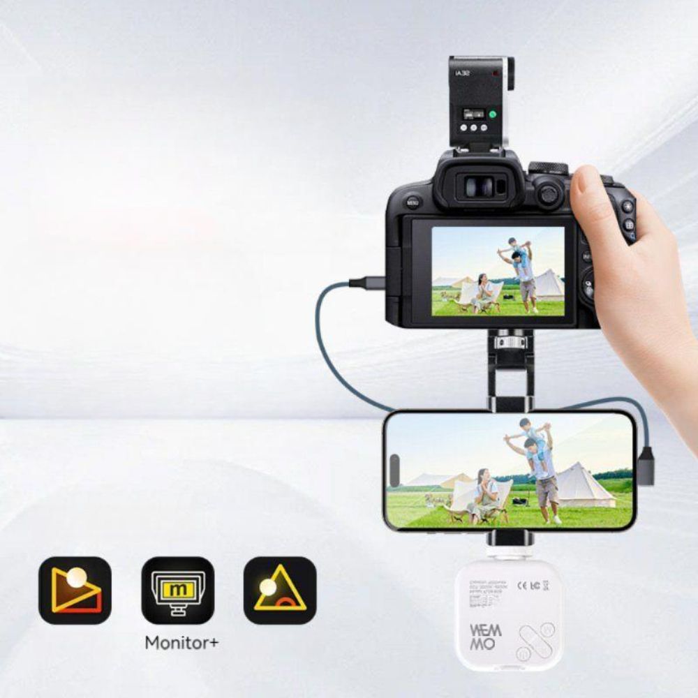 캐논 EOS R3 R5 R6 R62 R7 R8 RP 스마트폰 메탈 거치대 조명 스탠드 - 상품 이미지