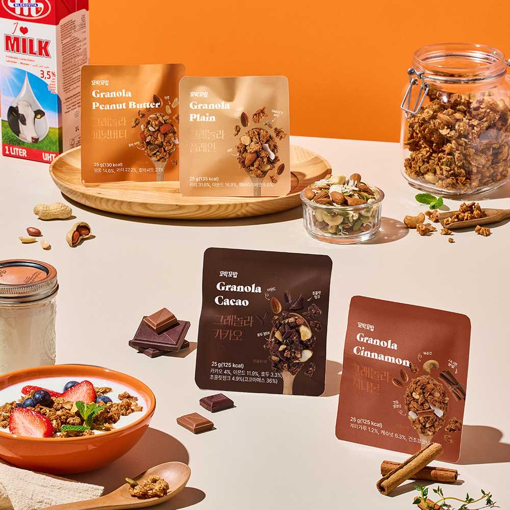 [그래놀라 1박스] 심으뜸 꼬박꼬밥 오리지널 단백질 쉐이크 10종 1세트 이미지 4