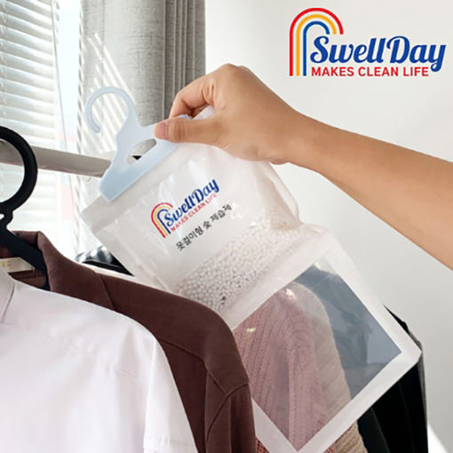 5+5 스웰데이 옷걸이형 제습제 250g 옷장 화장실 서랍 집안 대용량 습기제거제