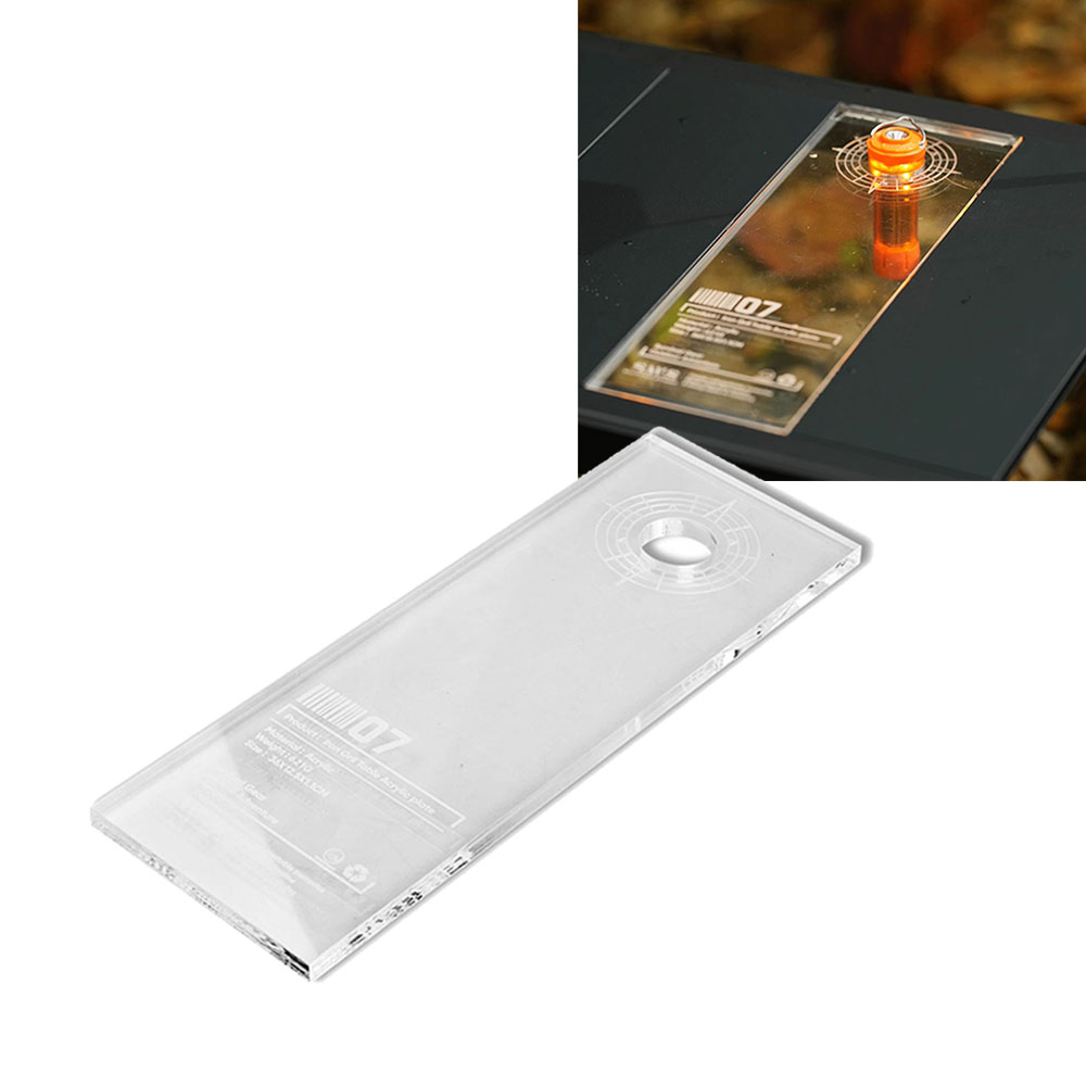 IGT 캠핑 테이블 아크릴 상판 커버 투명 호환 사이드 랜턴 유닛 M