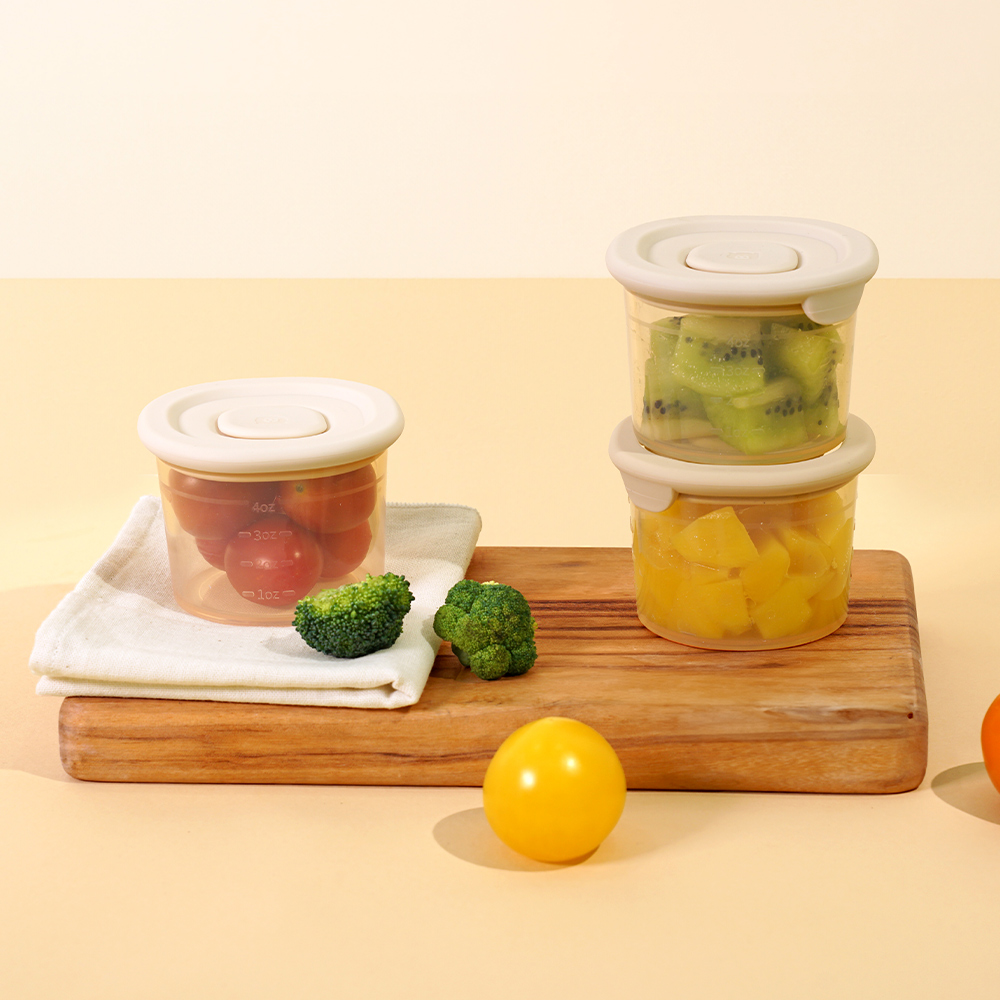 베이비팜 실리콘 이유식 한끼 소분 밀폐 보관 용기 토핑이유식 냉장 냉동 120ml 3P - 상세 이미지 5