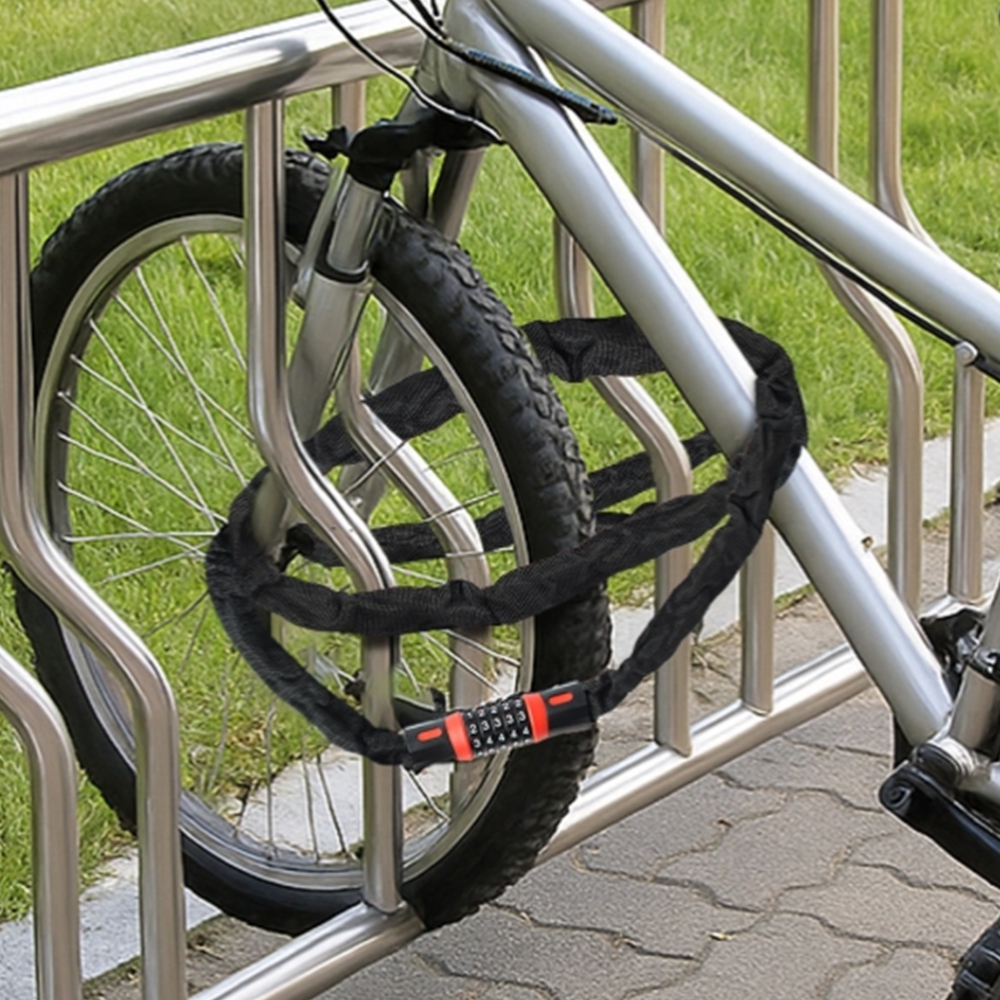 긴 자전거자물쇠 도난방지 비밀번호 체인 자물쇠 잠금장치