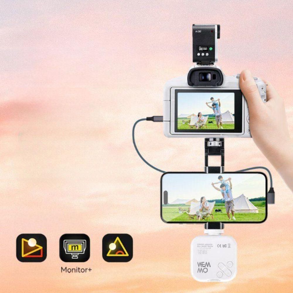 캐논 EOS R50 R62 카메라 스마트폰 거치대 픽셀 케이블 조명 라이트 - 상품 이미지