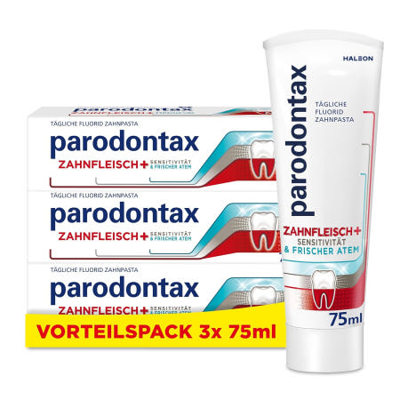 [해외]parodontax 파라돈탁스 Sensitivity 치약 75ml, 3개